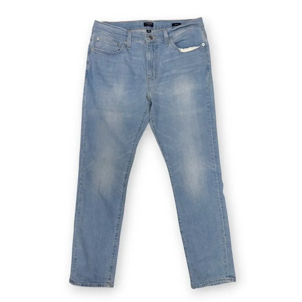 J Crew | W32 L30 | Men's Slim-Fit 5-Pocket Light Wash Signature Flex Jeans